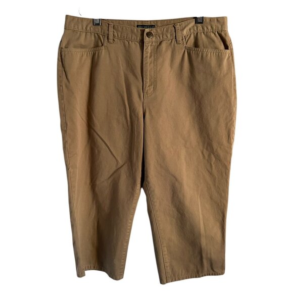 Ralph Lauren Denim - Lauren Jeans Co Ralph Lauren jeans classic midcalf tan khaki women’s size 14